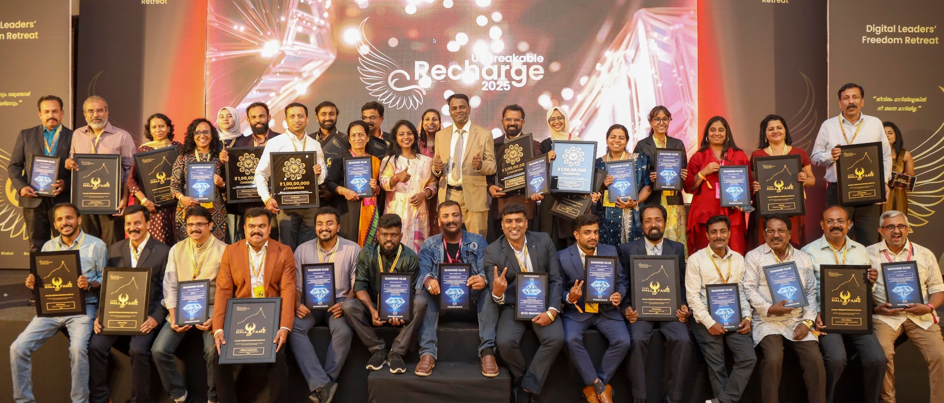 Calzol Digital Leaders community celebrating wins at the Freedom Retreat 2025