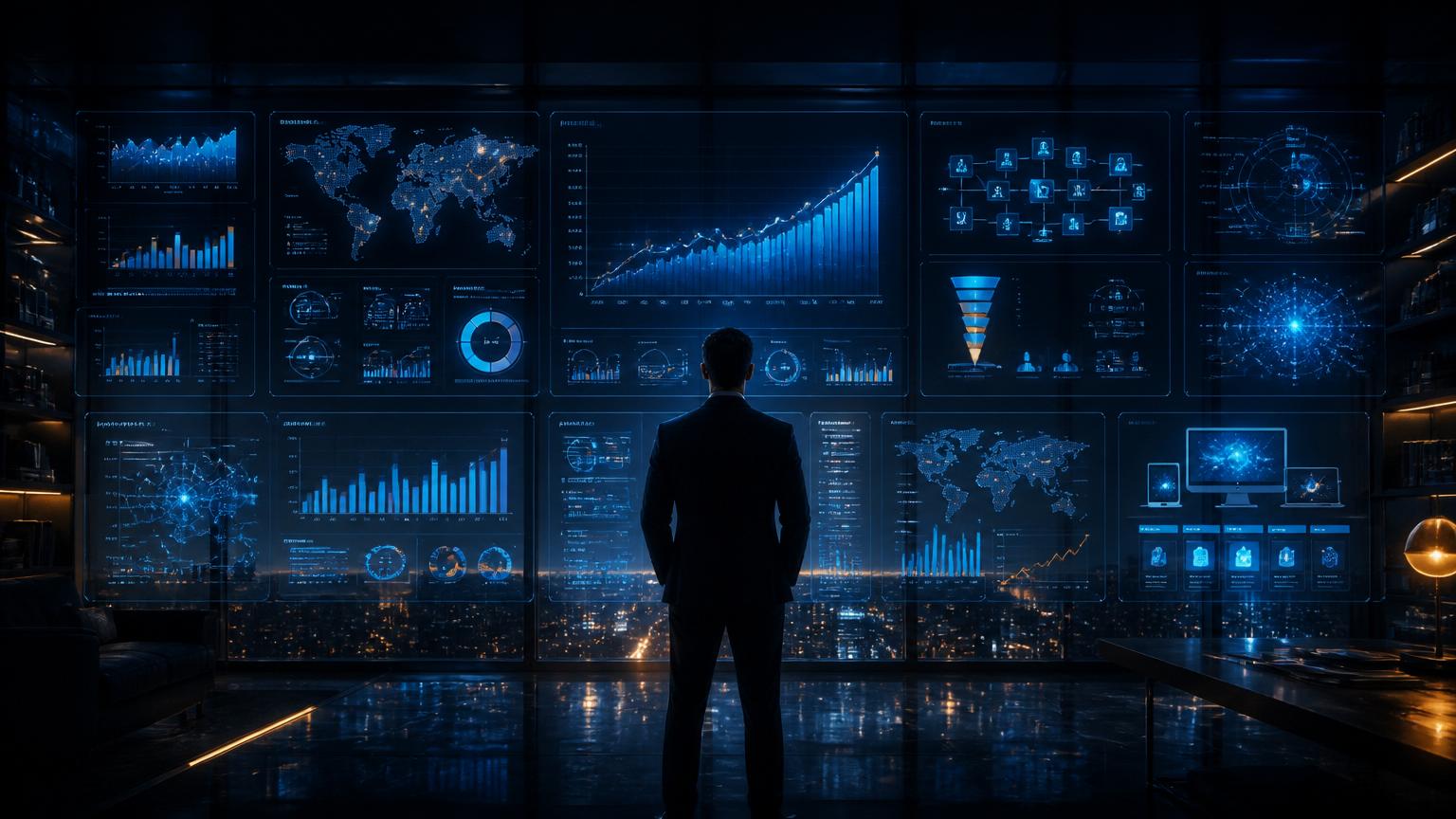 Preview of the AI-powered digital business dashboard you'll learn to build in the live class